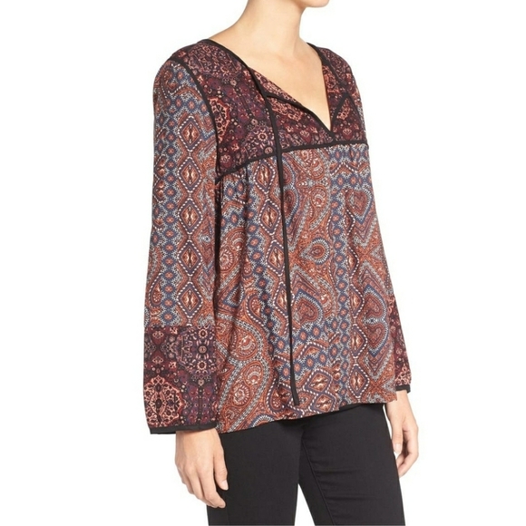 Sanctuary x Nordstrom | Patchwork Belle Babydoll S - Picture 6 of 11